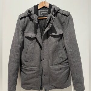 Men’s Guess Hooded Medium Pea coat